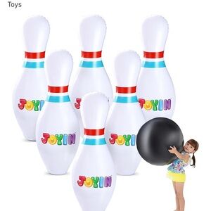 JOYIN NWT Giant Inflatable Bowling Set for Kids and Adults